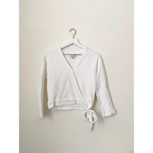 Elegant White Wrap Top